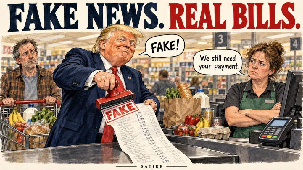 Trump Calls Reality Fake. Reality Still Wants Its Money.