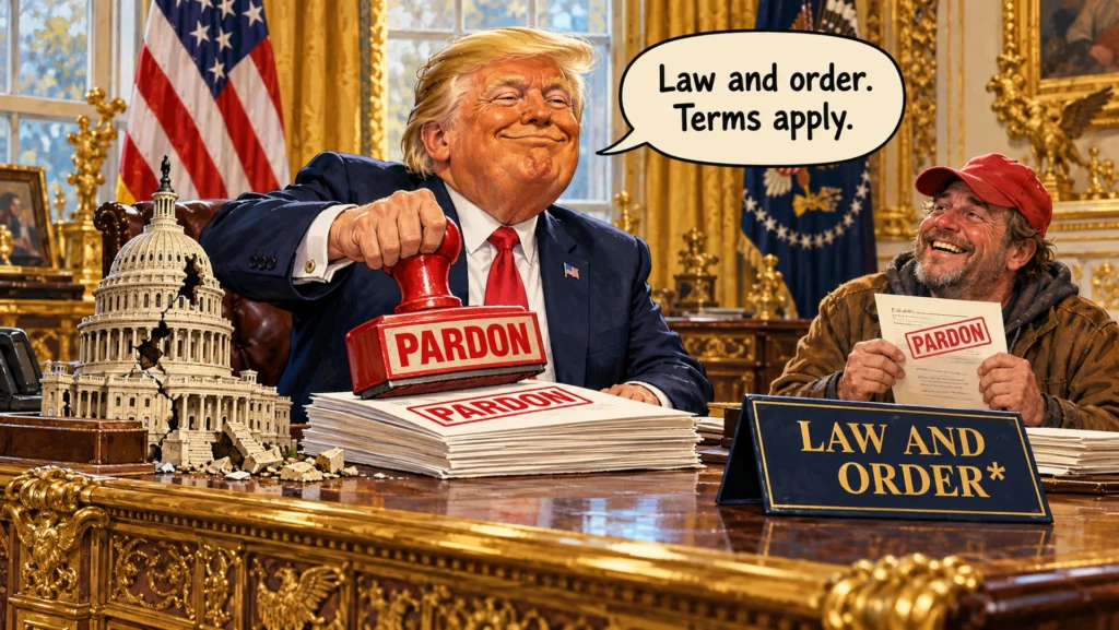 January 6: law and order comes with a loyalty discount.